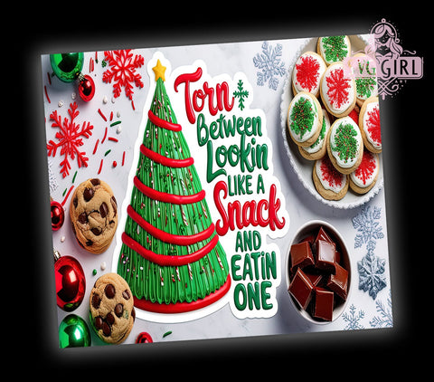 Christmas Tree Cakes Tumbler, Funny Foodie Gift, Snack Humor Design, Holiday Drinkware, Festive Sublimation PNG, Cute Christmas Decor, Whimsical Cake Design Sublimation SvggirlplusArt 