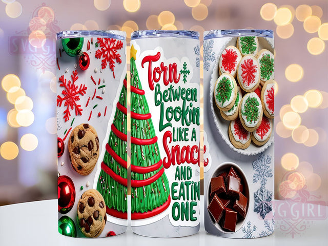 Christmas Tree Cakes Tumbler, Funny Foodie Gift, Snack Humor Design, Holiday Drinkware, Festive Sublimation PNG, Cute Christmas Decor, Whimsical Cake Design Sublimation SvggirlplusArt 
