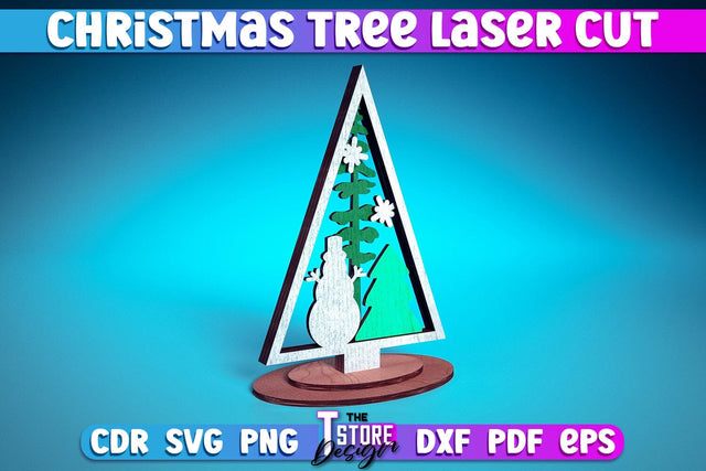 Christmas Tree | Christmas Ornament | Christmas Pattern | Wooden Shape | Christmas Tree Template | CNC File SVG The T Store Design 