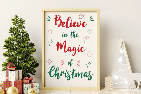 Christmas Tree - Christmas Script Font Font AnningArts Design 