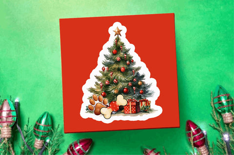 Christmas tree clipart Stickers Design Sublimation Regulrcrative 