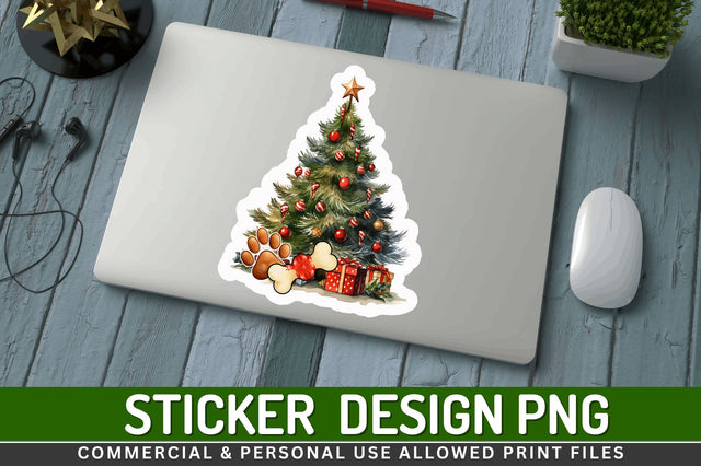 Christmas tree clipart Stickers Design Sublimation Regulrcrative 