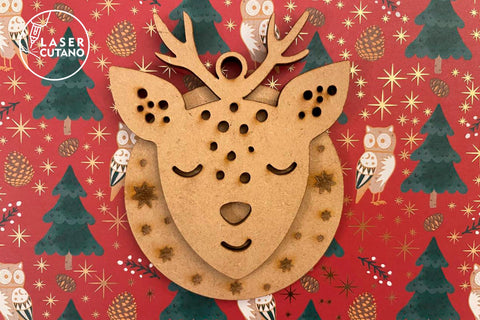 Christmas Tree Cute Decorations SVG LaserCutano 