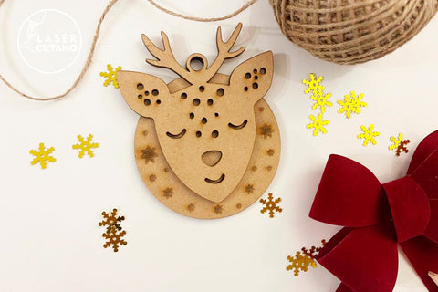 Christmas Tree Cute Decorations SVG LaserCutano 