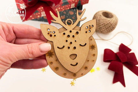 Christmas Tree Cute Decorations SVG LaserCutano 