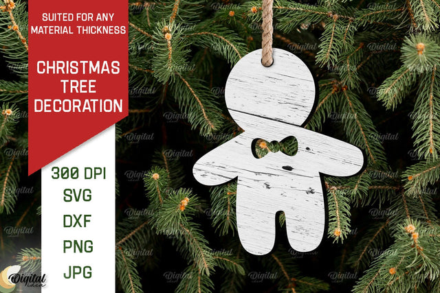 Christmas Tree Decoration Laser Cut. Christmas Ornament SVG SVG Evgenyia Guschina 