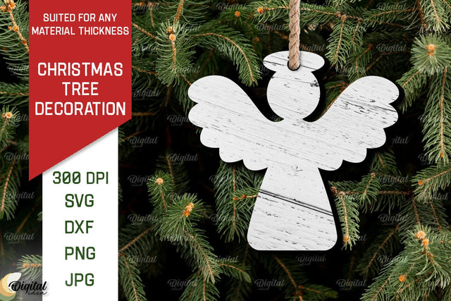 Christmas Tree Decoration Laser Cut. Christmas Ornament SVG SVG Evgenyia Guschina 