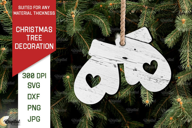 Christmas Tree Decoration Laser Cut. Christmas Ornament SVG SVG Evgenyia Guschina 