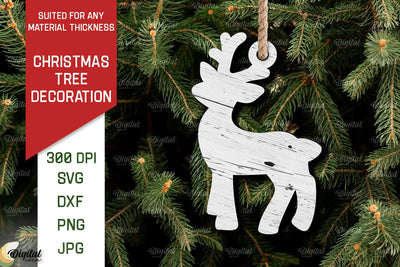 Christmas Tree Decoration Laser Cut. Christmas Ornament SVG SVG Evgenyia Guschina 
