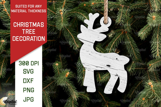 Christmas Tree Decoration Laser Cut. Christmas Ornament SVG SVG Evgenyia Guschina 