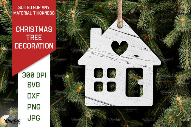 Christmas Tree Decoration Laser Cut. Christmas Ornament SVG SVG Evgenyia Guschina 