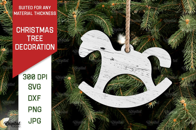 Christmas Tree Decoration Laser Cut. Christmas Ornament SVG SVG Evgenyia Guschina 