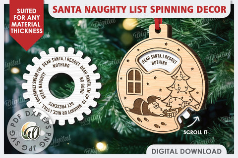 Christmas Tree Decoration Laser Cut. Tree Ornament SVG SVG Evgenyia Guschina 