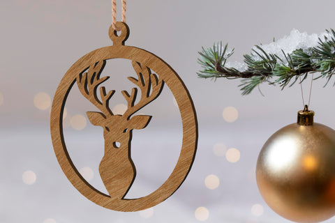 Christmas Tree Decorative Ornaments Toy SVG LaserCutano 