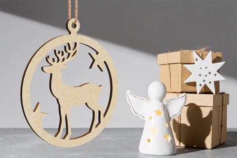 Christmas Tree Decorative Ornaments Toy SVG LaserCutano 