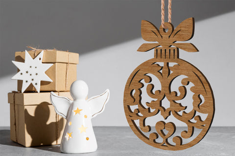 Christmas Tree Decorative Ornaments Toy SVG LaserCutano 