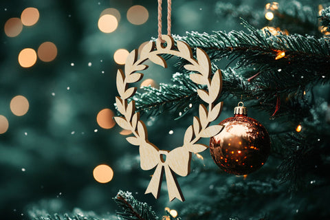 Christmas Tree Decorative Ornaments Toy SVG LaserCutano 