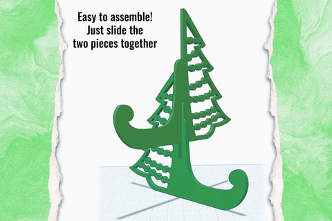 Christmas Tree Display Stand SVG laser cut files SVG Angel on Empire 