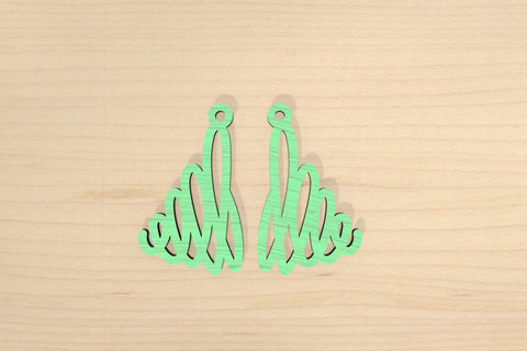 Christmas tree earrings SVG cut files SVG Angel on Empire 