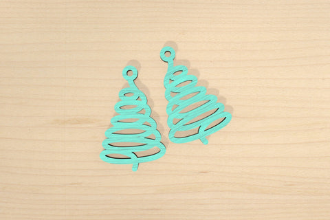 Christmas tree earrings SVG cut files SVG Angel on Empire 