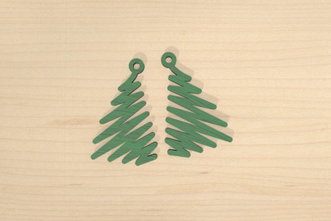 Christmas tree earrings SVG cut files SVG Angel on Empire 