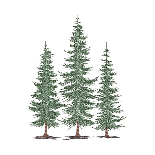 Christmas Tree Embroidery Design, 4 sizes, Instant Download Embroidery/Applique DESIGNS Nino Nadaraia 