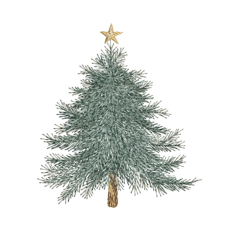 Christmas Tree Embroidery Design, 4 sizes, Instant Download Embroidery/Applique DESIGNS Nino Nadaraia 