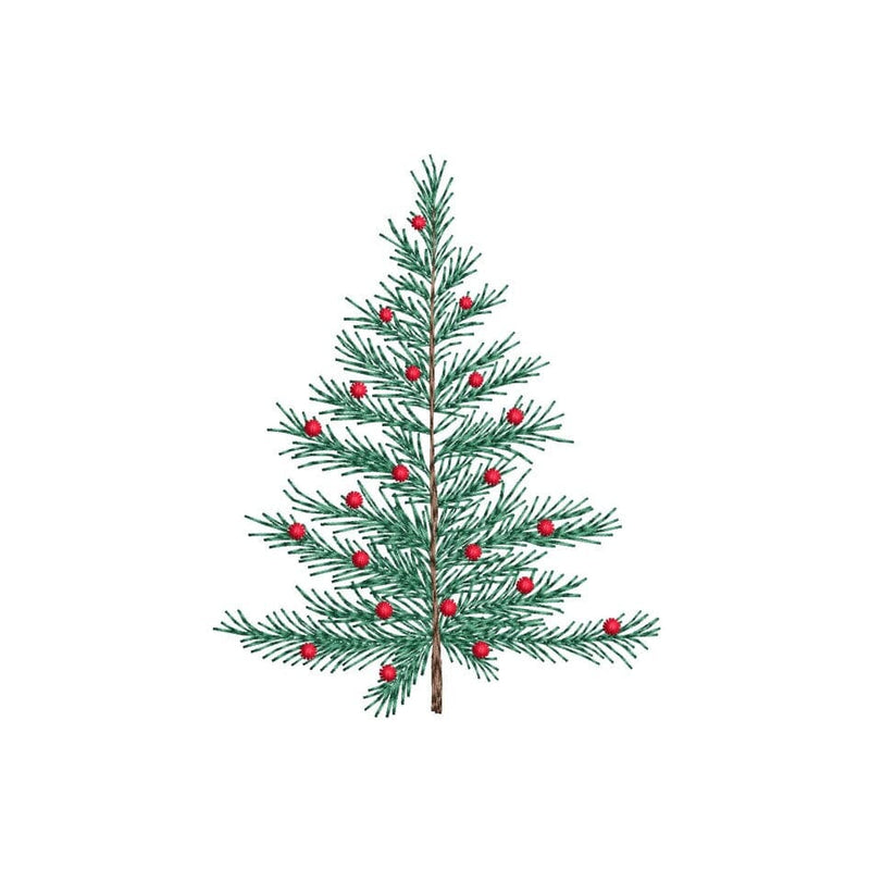 Christmas Tree Embroidery Design, 5 sizes, Instant Download Embroidery/Applique DESIGNS Nino Nadaraia 
