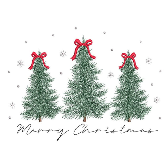 Christmas Tree Embroidery Design, Merry Christmas Embroidery File, 3 sizes, Instant Download Embroidery/Applique DESIGNS Nino Nadaraia 