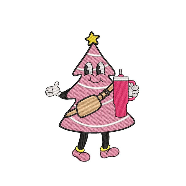 Christmas Tree Embroidery Design, Tis The Season Machine Embroidery Design, 3 sizes Embroidery/Applique DESIGNS Nino Nadaraia 