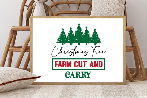 Christmas tree farm cut and carry SVG Angelina750 