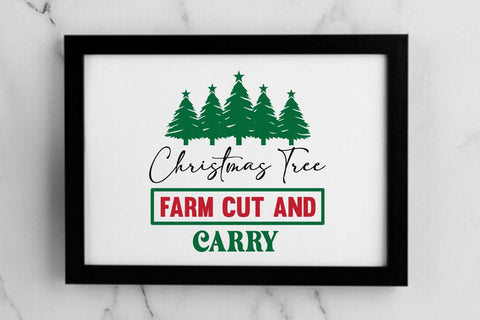 Christmas tree farm cut and carry SVG Angelina750 