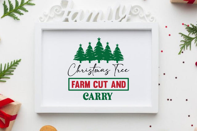 Christmas tree farm cut and carry SVG Angelina750 