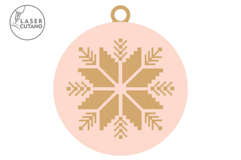 Christmas Tree Folk Ornaments Set, Laser Cut Templates SVG LaserCutano 