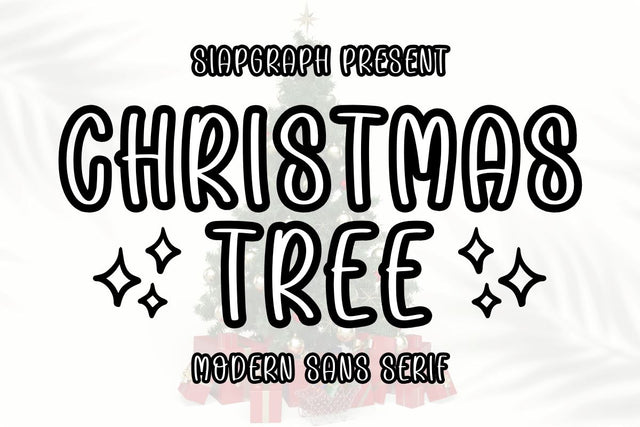 Christmas Tree Font Masyafi Studio 