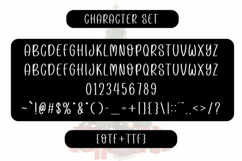 Christmas Tree Font Masyafi Studio 