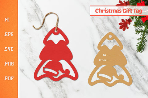 Christmas Tree Gift Tags Bundle - Paper Cut SVG SVG Slim Studio 
