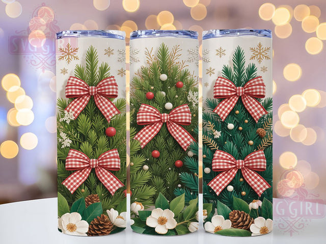 Christmas Tree Holiday Tumbler, Festive Holiday Sublimation Design, Evergreen Tree Christmas Art, 20oz Holiday Tumbler, Whimsical Christmas Mug, Elegant Tree Cup, Seasonal Holiday Wrap Sublimation SvggirlplusArt 