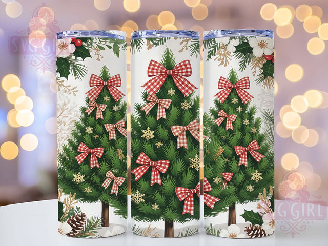 Christmas Tree Holiday Tumbler, Festive Holiday Sublimation Design, Evergreen Tree Christmas Art, 20oz Holiday Tumbler, Whimsical Christmas Mug, Elegant Tree Cup, Seasonal Holiday Wrap Sublimation SvggirlplusArt 