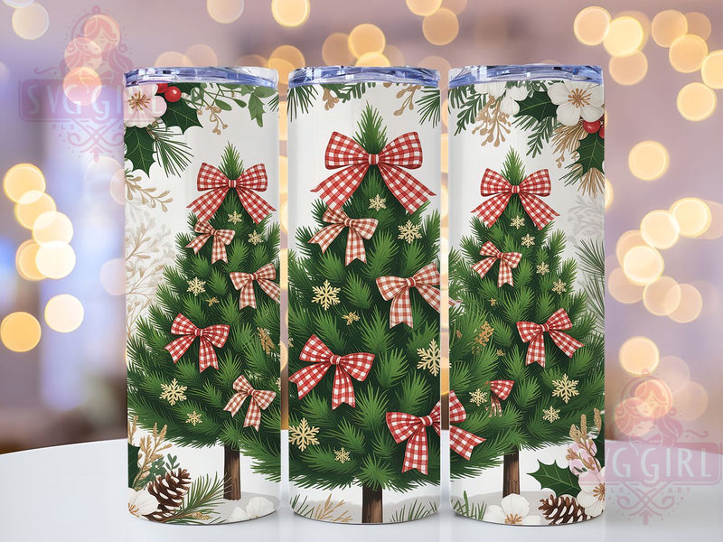 Christmas Tree Holiday Tumbler, Festive Holiday Sublimation Design, Evergreen Tree Christmas Art, 20oz Holiday Tumbler, Whimsical Christmas Mug, Elegant Tree Cup, Seasonal Holiday Wrap Sublimation SvggirlplusArt 