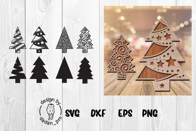 Christmas tree laser cut svg SVG dadan_pm 