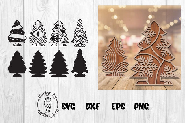Christmas tree laser cut svg SVG dadan_pm 