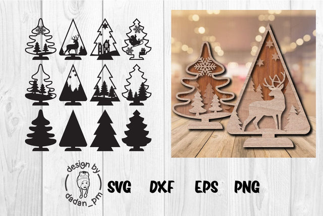 Christmas tree laser cut svg SVG dadan_pm 