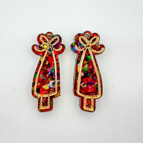 Christmas Tree Layered Earring Bundle Laser SVG File SVG Crafting With Brenna 