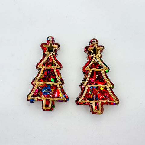 Christmas Tree Layered Earring Bundle Laser SVG File SVG Crafting With Brenna 