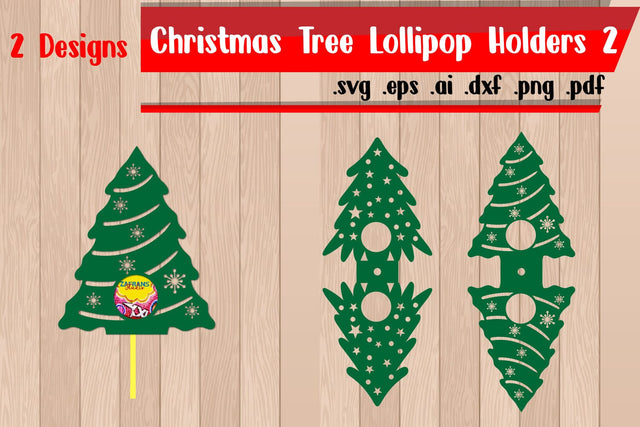 Christmas tree Lollipop Holders 2 | Christmas Lollipop Holders SVG zafrans studio 