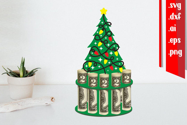 Christmas Tree Money Cake | Christmas Money Holder 3D Paper zafrans studio 