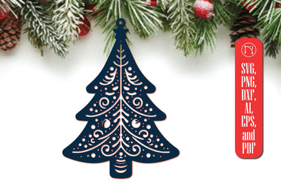 Christmas Tree Ornament Cut File SVG MD JOYNAL ABDIN 