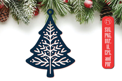 Christmas Tree Ornament Cut File SVG MD JOYNAL ABDIN 