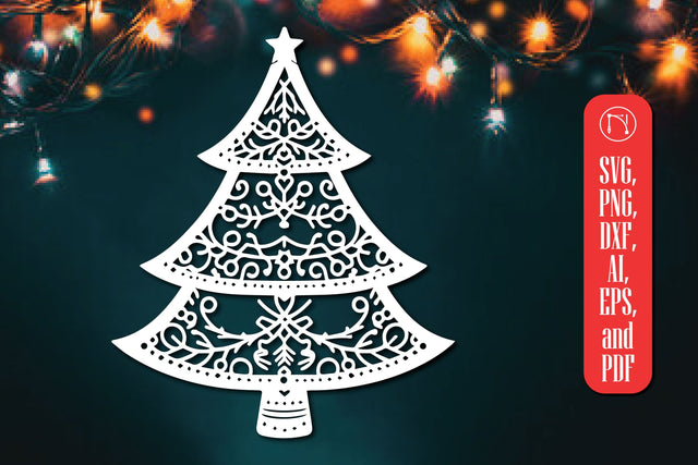 Christmas Tree Ornament Cut File SVG MD JOYNAL ABDIN 